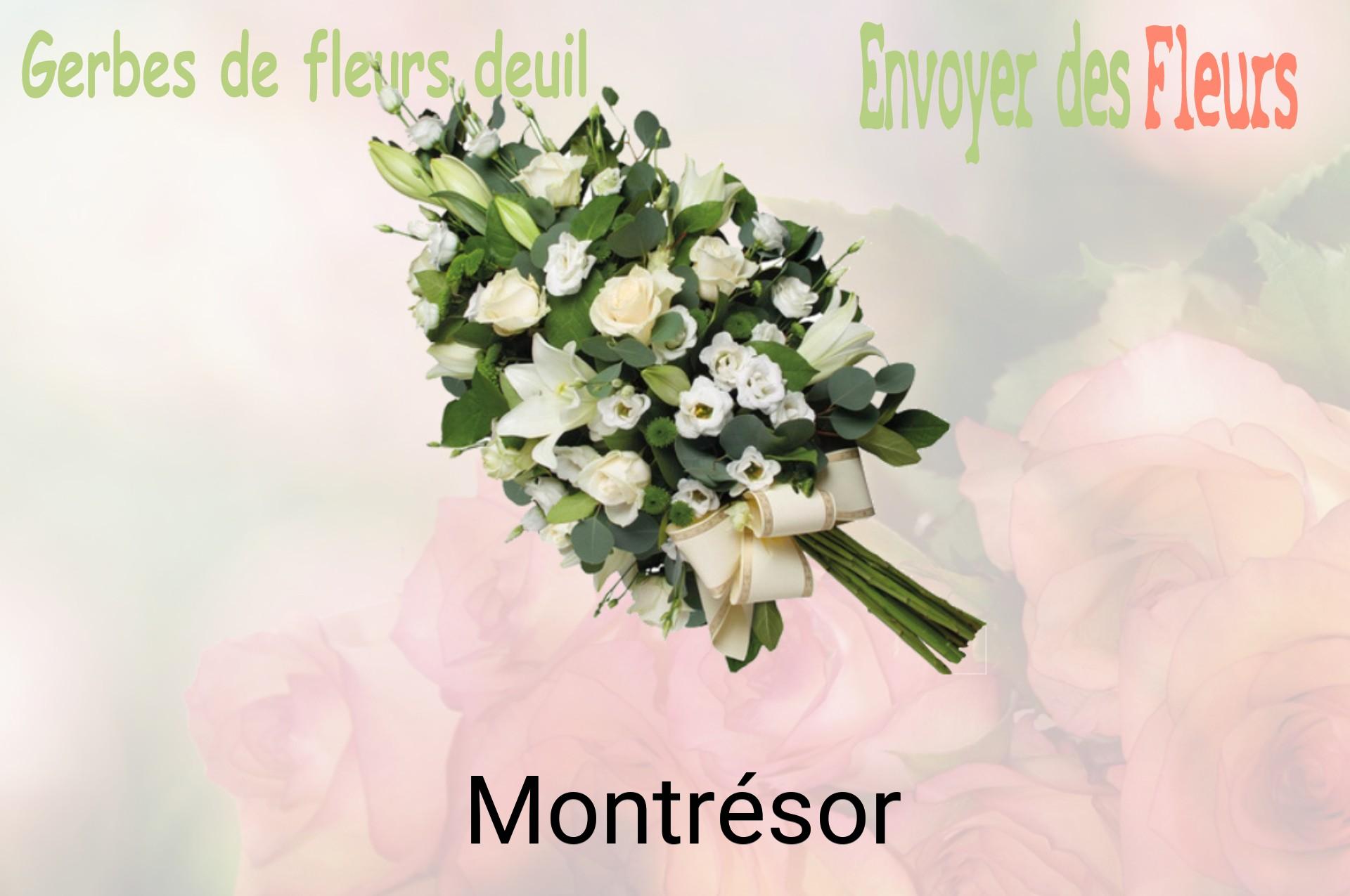 Gerbe de fleurs de deuil livrée à Montrésor
